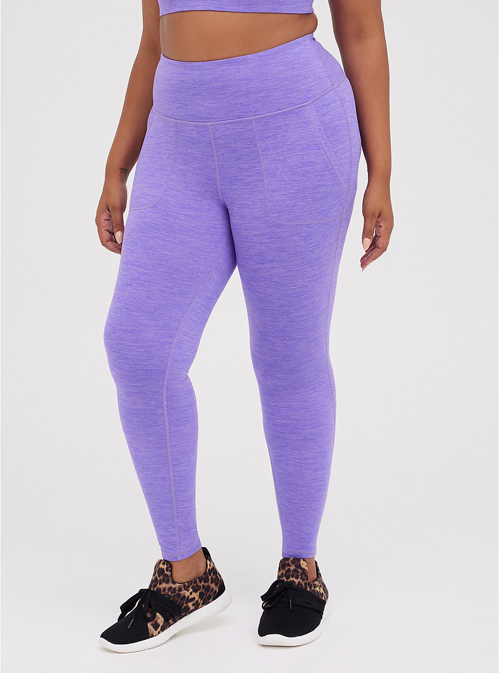 Full Length Legging - Performance Super Soft Jersey Neon Lavender, LAVENDER, hi-res