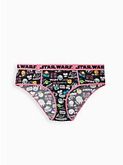 Plus Size High Waist Cheeky Panty - Cotton Star Wars, MULTI, hi-res