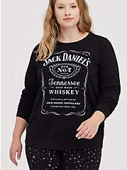 Plus Size Sweatshirt - Cozy Fleece Jack Daniel's Black, DEEP BLACK, hi-res