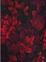 Harper Tunic Blouse - Brushed Rayon Floral Black, FLORAL - BLACK, alternate