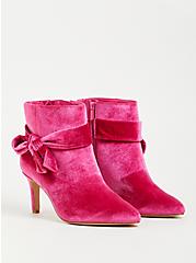 Plus Size Pointed Heel Bootie (WW), FUCHSIA RED, hi-res