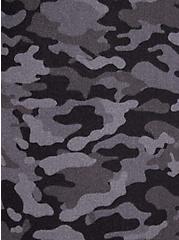 Off Shoulder Sweatshirt - Super Soft Plush Camouflage Black, OTHER PRINTS, alternate