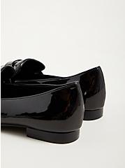 Plus Size Loafer - Black Faux Patent (WW), BLACK, alternate