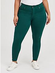 Plus Size Bombshell Skinny Jean - Super Soft Green, BOTANICAL GARDEN, hi-res