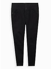 Plus Size Corset Skinny Jean - Super Soft Eco Black, DEEP BLACK, hi-res