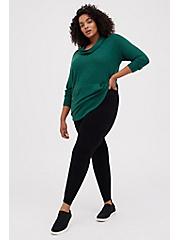 Plus Size Platinum Sweater Legging - Black, BLACK, alternate