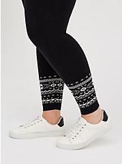 Platinum Sweater Legging - Fair Isle Black, BLACK, alternate