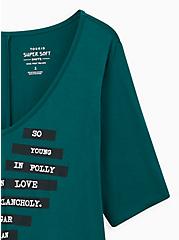 Plus Size Favorite Tunic – Super Soft Block Heart Green, BOTANICAL GARDEN, alternate