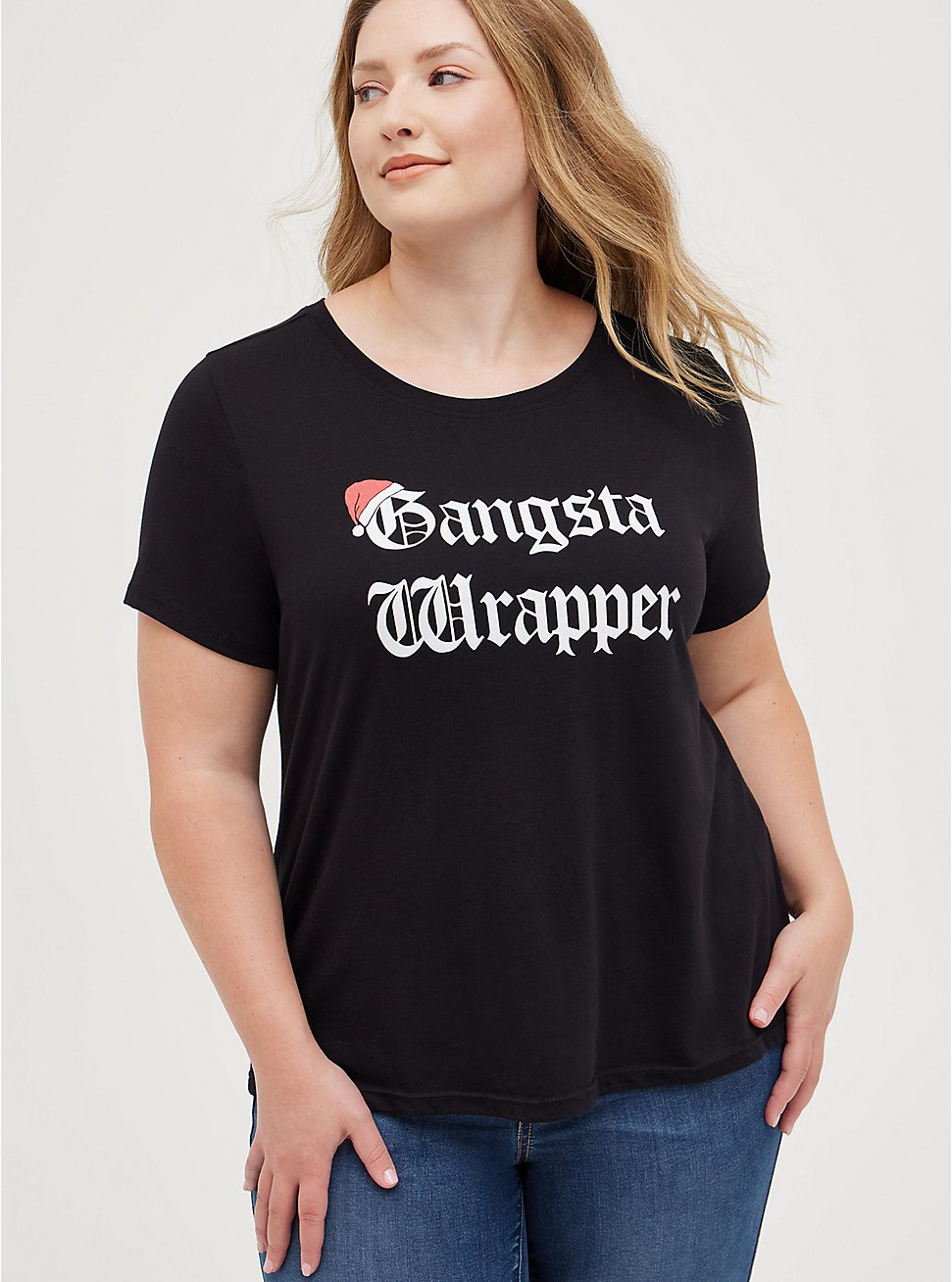 Everyday Tee - Signature Jersey Gangsta Wrapper Black, DEEP BLACK, hi-res