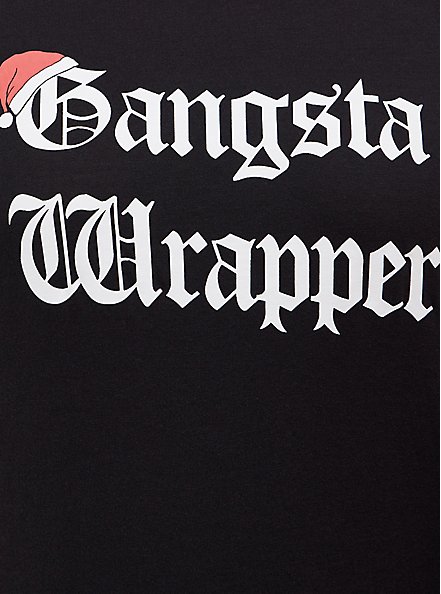 Everyday Tee - Signature Jersey Gangsta Wrapper Black, DEEP BLACK, alternate