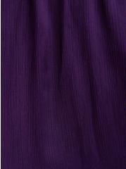 Crinkle Shine Wrap Midi Dress - Purple, PURPLE, alternate