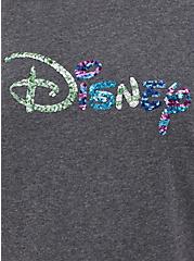 Disney Logo Shine Sweatshirt , CHARCOAL HEATHER, alternate