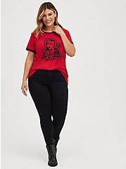 Plus Size Classic Fit Ringer Tee –  A Christmas Story Oh Fudge Red, JESTER RED, alternate