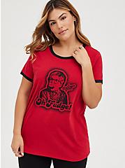 Classic Fit Ringer Tee –  A Christmas Story Oh Fudge Red, JESTER RED, hi-res