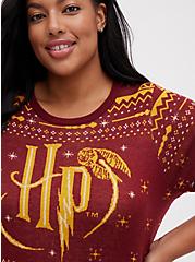 Harry Potter Pullover Sweater - Knit Jacquard Fair Isle Print, MULTI, alternate