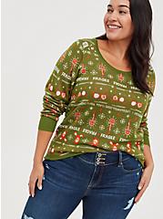 Pullover Sweater - Knit Jacquard A Christmas Story Fair Isle, MULTI, hi-res