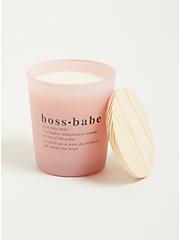 Pink Boss Babe Candle - Basil & Citrus, , alternate