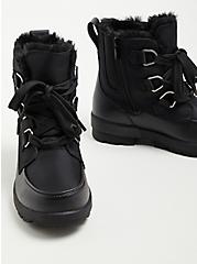 Cold Weather Ankle Bootie - Water Resistant Black (WW), BLACK, alternate