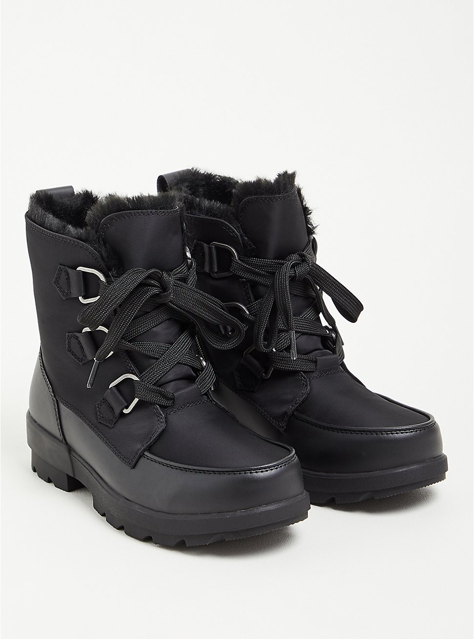 Cold Weather Ankle Bootie - Water Resistant Black (WW), BLACK, hi-res