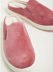 Fur-Lined Slip On Sneaker - Pink Velvet (WW), LIGHT PINK, alternate