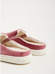 Plus Size Fur-Lined Slip On Sneaker - Pink Velvet (WW), LIGHT PINK, alternate
