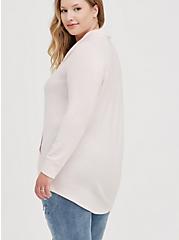 Tunic Sweatshirt - Super Soft Cowl Neck Pink, DEEP BLACK, alternate