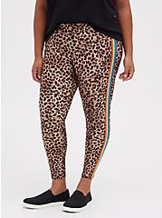 Platinum Legging - Liquid Leopard with Rainbow Side Stripe, ANIMAL, hi-res