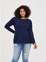 Plus Size Everyday Tee - Signature Jersey Navy, PEACOAT, hi-res