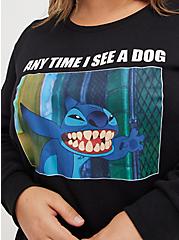 Sweatshirt - Disney Lilo & Stitch Dog, DEEP BLACK, alternate