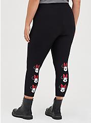 Plus Size Legging - Fleece Disney Mickey & Friends Minnie Mouse, DEEP BLACK, alternate