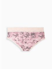 Wide Lace Trim Cheeky Panty - Cotton Lace Pink, DOGWOOD PINK, alternate