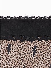 Hipster Panty - Wide Lace Cotton Leopard Bolts, , alternate