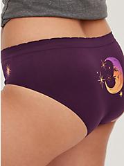 Plus Size Seamless Hipster Panty - Celestial Purple, CELESTIAL MOOD, alternate