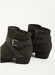 Double Strap Ankle Bootie - Charcoal Grey Faux Leather (WW), GREY, alternate