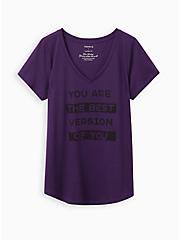 Girlfriend Tee - Signature Jersey Best Version Purple, PURPLE, hi-res
