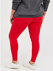 Premium Legging - Cotton Blend Red, RED, alternate
