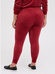 Classic Fit Sleep Jogger - Velour Red, RED, alternate