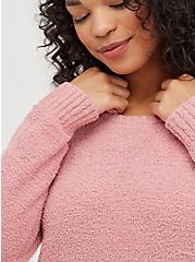 Plus Size Teddy Sleep Sweatshirt - Pink, PINK, alternate
