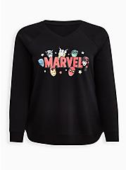 Plus Size Sweatshirt - Marvel Avengers, DEEP BLACK, hi-res