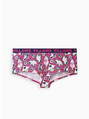 Plus Size Boyshort Panty - Cotton Disney Villains Leopard Pink, MULTI, hi-res