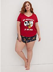 Sleep Top - Disney Mickey & Pluto, JESTER RED, alternate