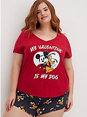 Sleep Top - Disney Mickey & Pluto, JESTER RED, hi-res