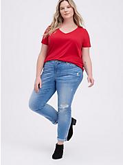 Classic Fit Girlfriend Tee - Signature Jersey Red, JESTER RED, alternate