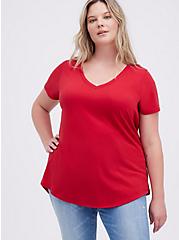 Classic Fit Girlfriend Tee - Signature Jersey Red, JESTER RED, hi-res