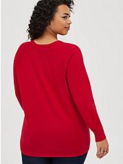 Plus Size Raglan Pullover - Skeleton Red, JESTER RED, alternate