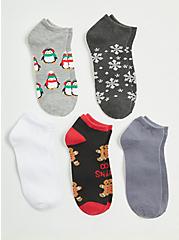Holiday Kitsch Ankle Socks - Pack of 5, MULTI, hi-res
