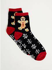 Plus Size Crew Sock - Cozy Holiday Red, MULTI, hi-res