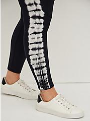 Plus Size Platinum Legging - Fleece Lined Side Tie-Dye Black, MULTI, alternate