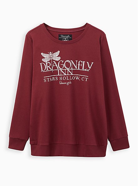Sweatshirt - Cozy Fleece Gilmore Girls Dragonfly Inn Wine, ZINFANDEL, hi-res