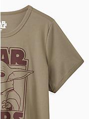 Plus Size Classic Fit Ringer Tee - Star Wars The Child Olive, DEEP DEPTHS, alternate